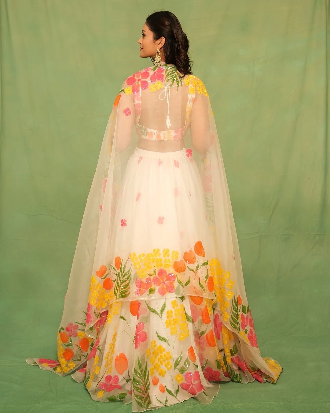 Elegant Digital Print Teby Silk Lehenga Choli –fully stitched