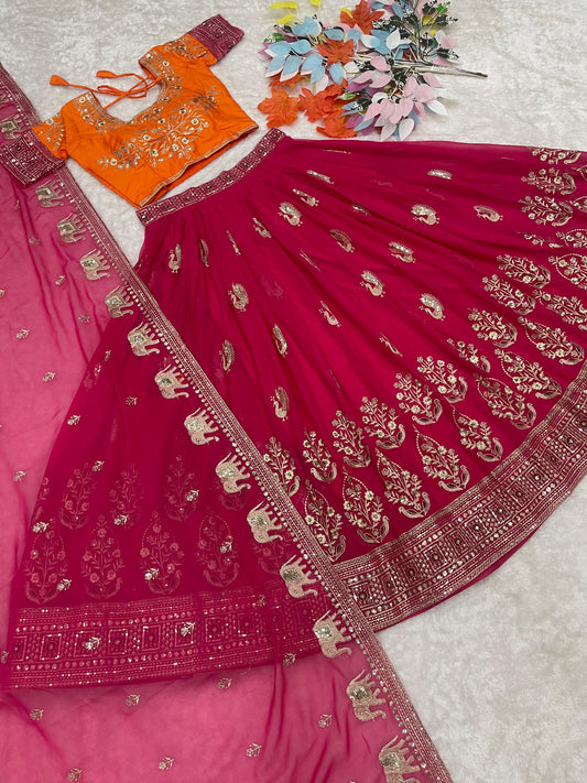 Festival Elegance : Lehenga Choli fully stitched